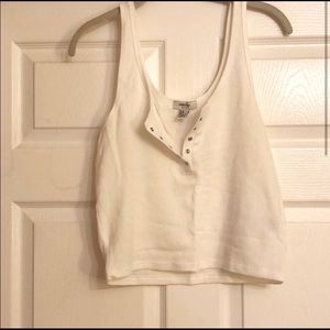 White crop top